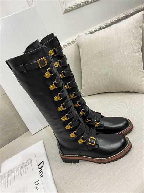 dior boots with star on sole|Dior leather boots for women.